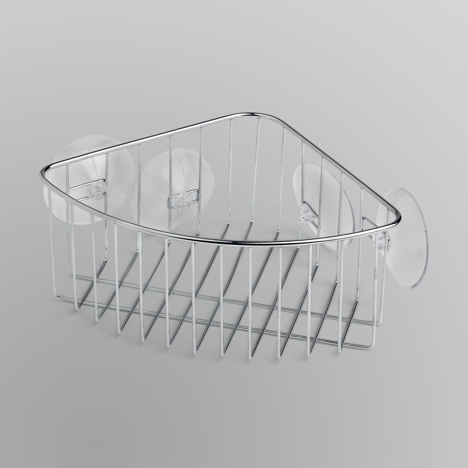 UPC 081492000624 product image for Chrome Milo Suction Corner Basket | upcitemdb.com