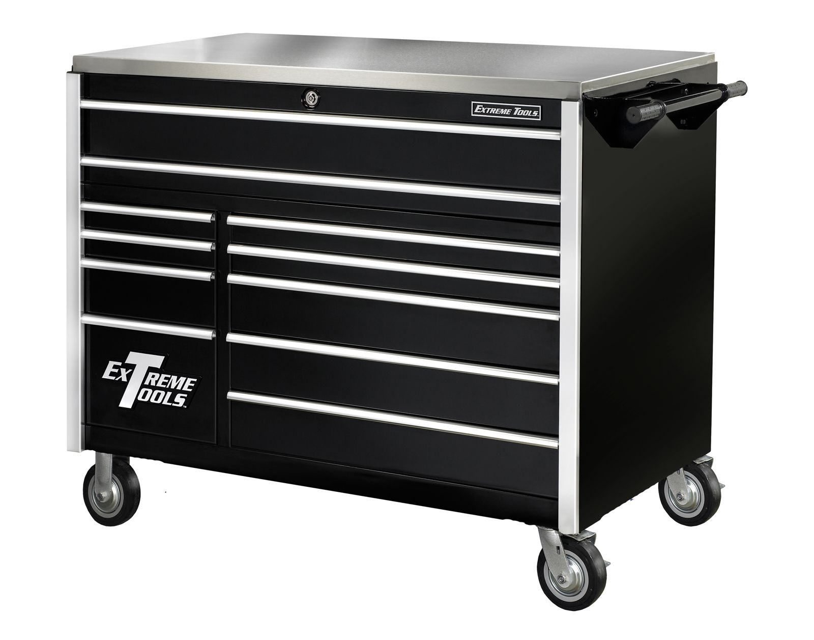 Extreme Tools 55�� 11 Drawer Professional Roller Cabinet in Black