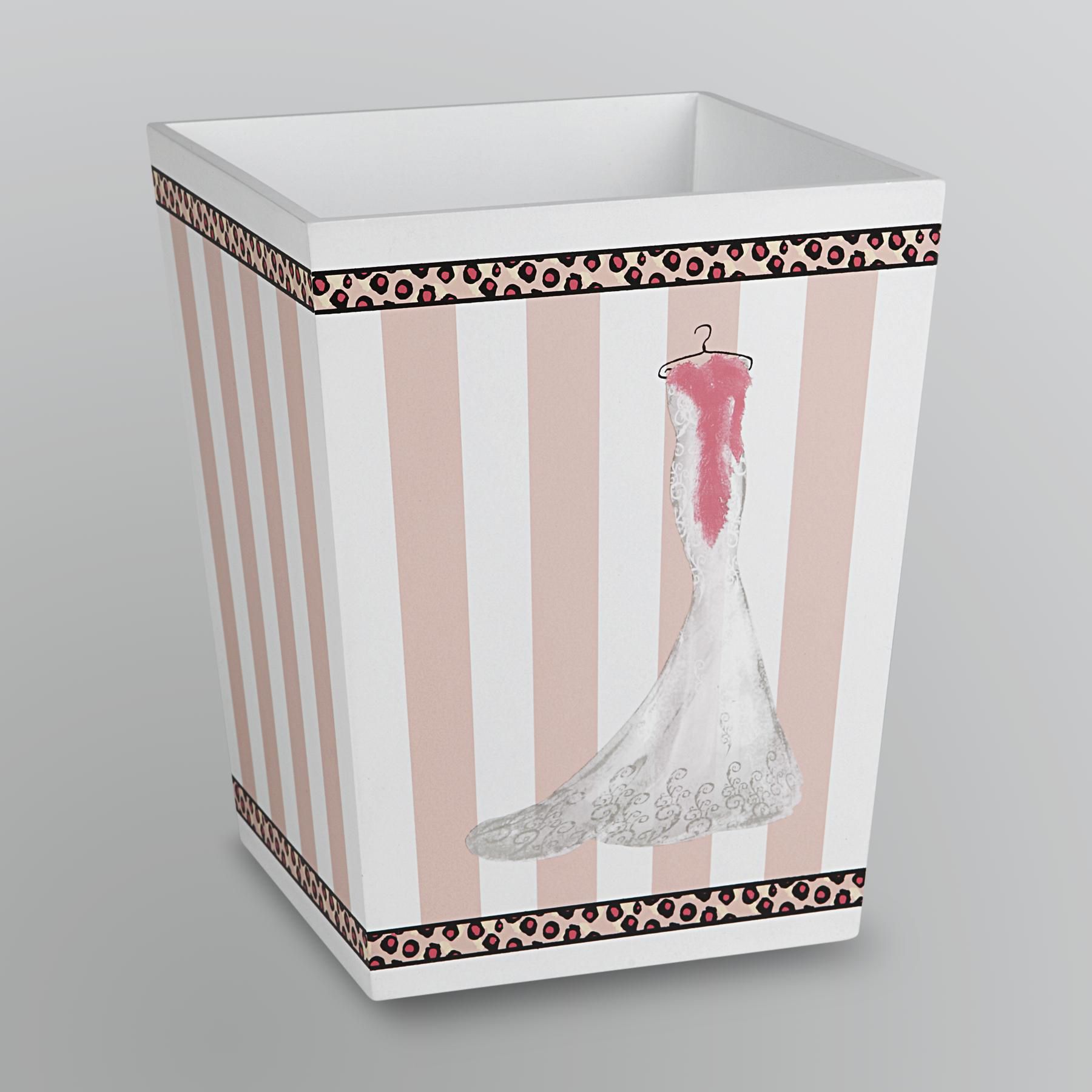 Essential Home Hollywood Glam Wood Waste Basket at Kmart.com