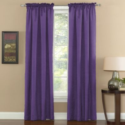 Eclipse Curtains Solid Thermapanel Solid Room Darkening Purple at Kmart.com