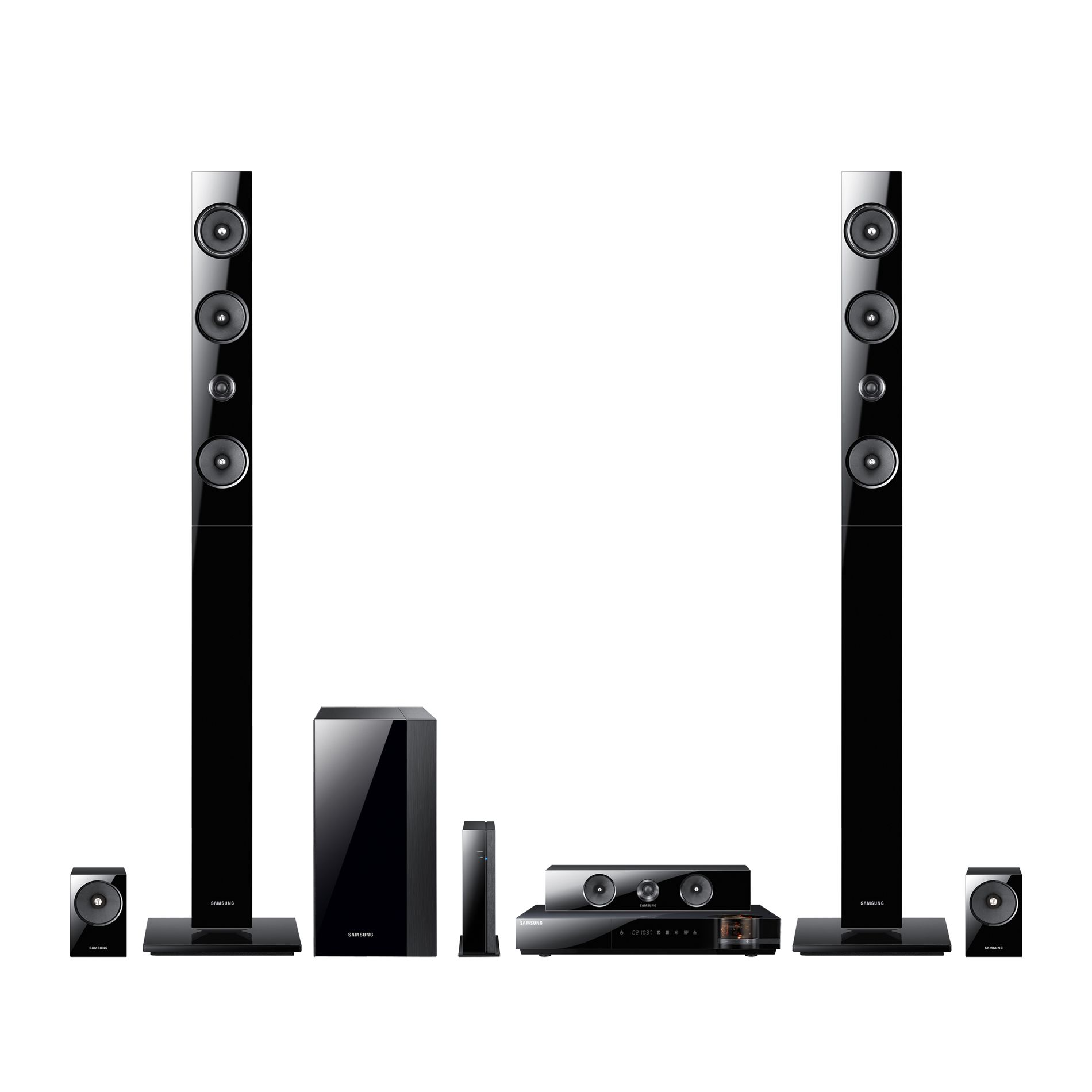 7.1 13300W Smart 3D Blu-ray Home Theater with Built in Wi-Fi and Wireless Rear Speakers-HT-E6730W