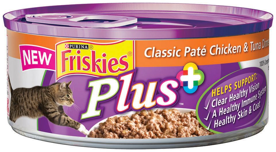 Friskies Plus Classic Pate Chicken & Tuna Dinner 5.5 OZ at mygofer.com