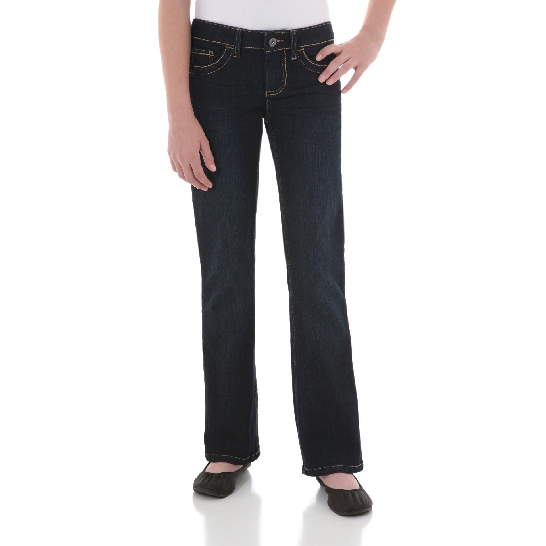 Wrangler Girl’s Boot Cut Blue Rinsed Shade Jeans at Kmart.com