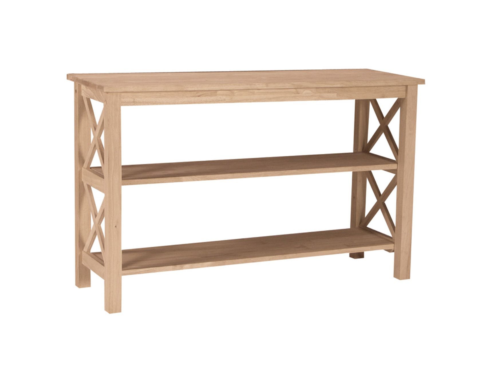 International Concepts Hampton Console or Sofa Table Unfinished at mygofer.com