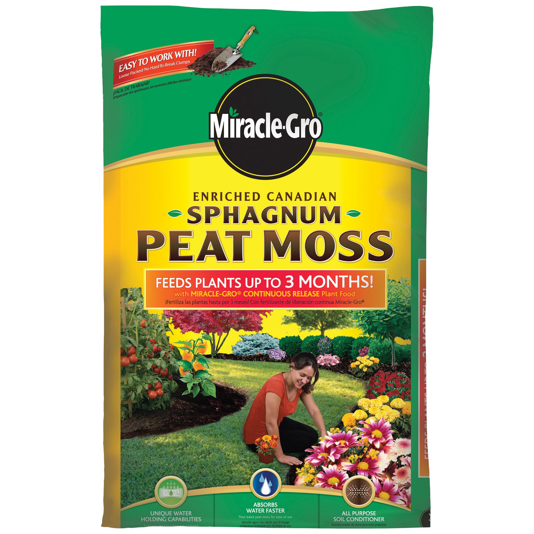 Miracle Grow Enriched Sphagnum Peat Moss 2 cu. ft. at mygofer.com