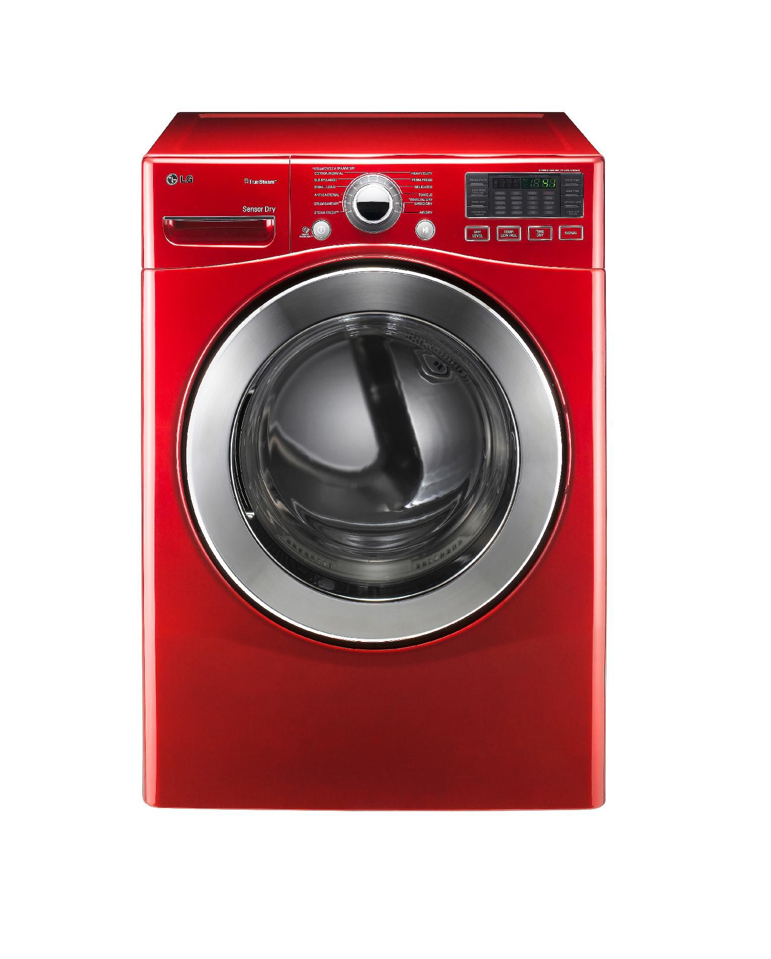 LG 7.3 cu. ft. Steam Gas Dryer w/ Sensor Dry - Red