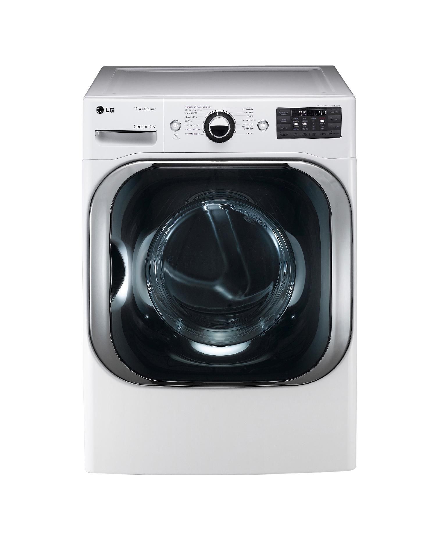 LG 9.0 cu. ft. Mega-Capacity Steam Electric Dryer w/ Sensor Dry - White