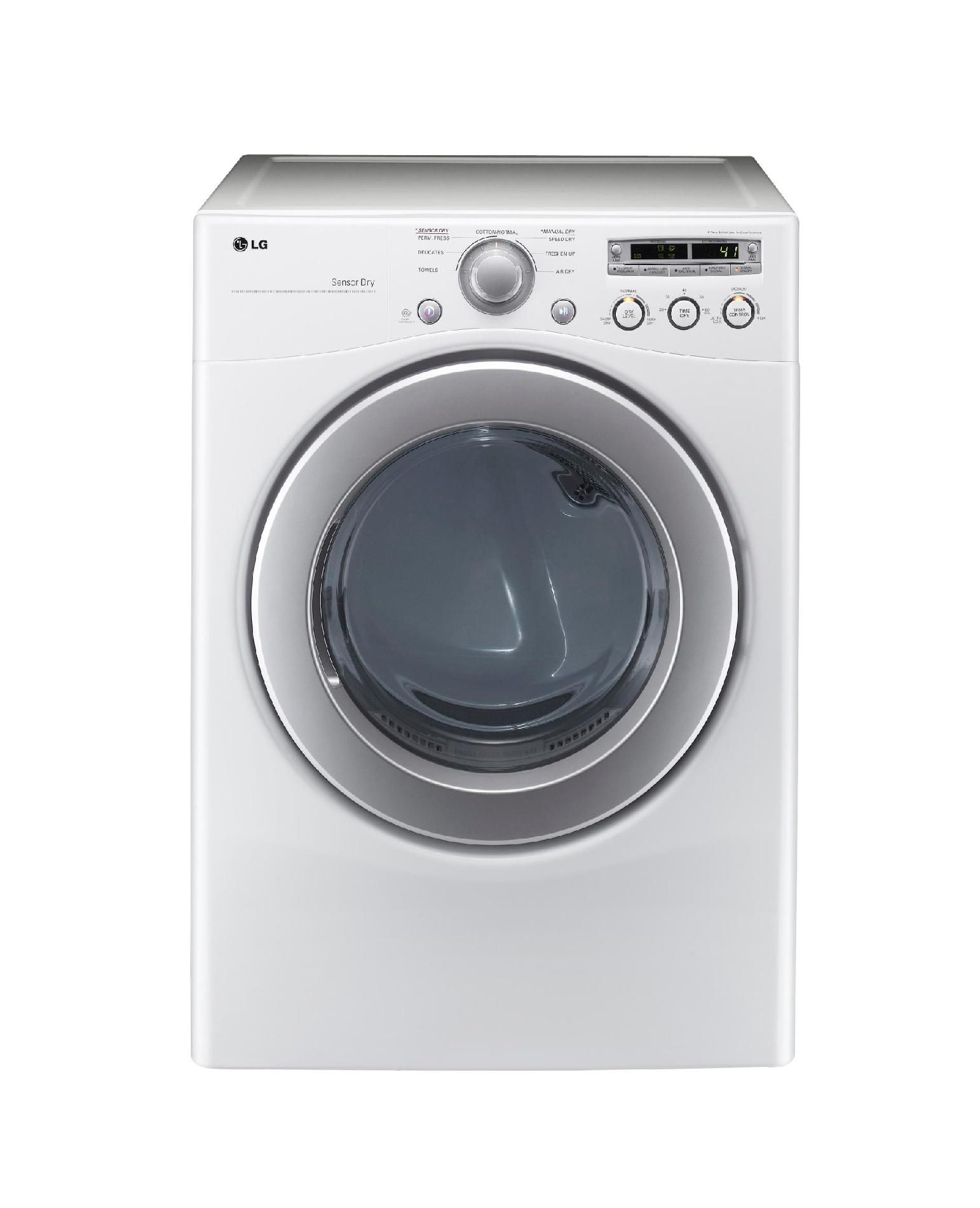 LG 7.1 cu. ft. Extra Large Capacity Electric Dryer with Sensor Dry - White