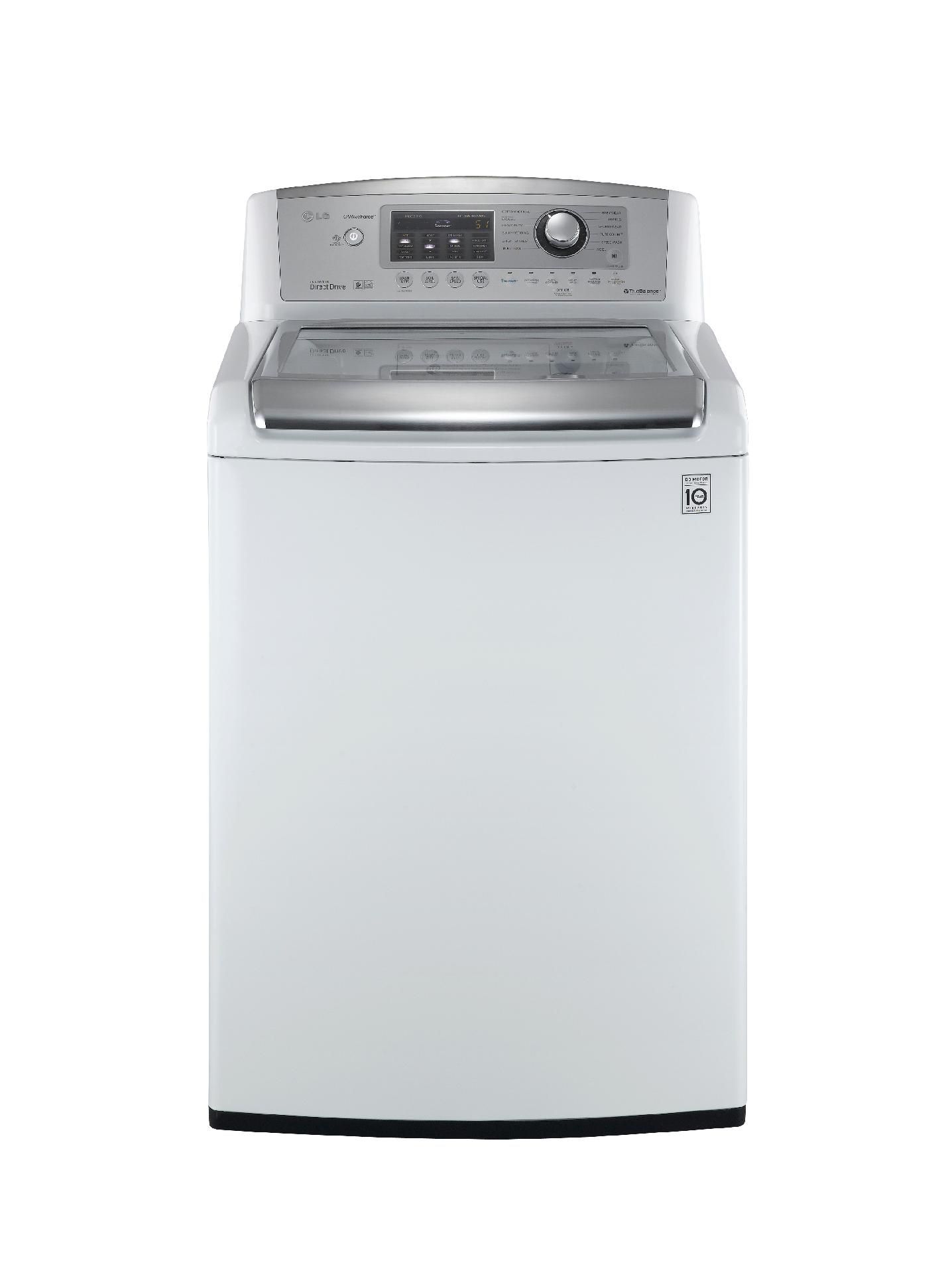 LG 4.7 cu. ft. High-Efficiency Top-Load Washer - White