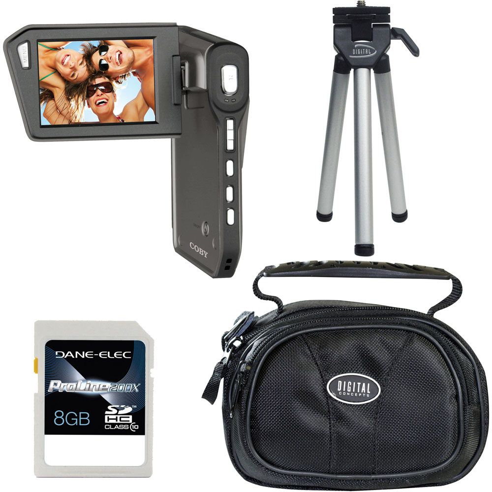 Coby CAM5005-4-KIT SNAPP Digital HD Camcorder, 8GB SD Card, Case and Mini Tripod at Sears.com
