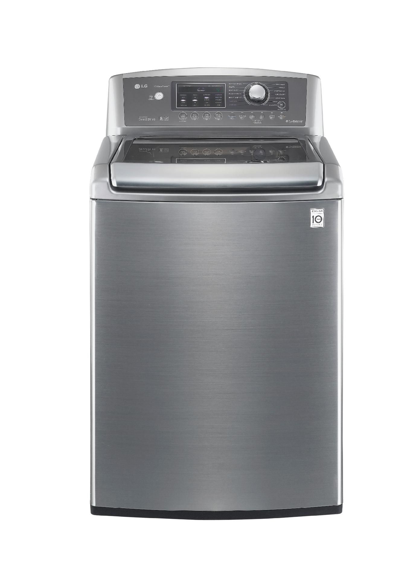 LG 4.7 cu. ft. Ultra Large Capacity High-Efficiency Top Load Washer w/ WaveForce - Graphite Steel