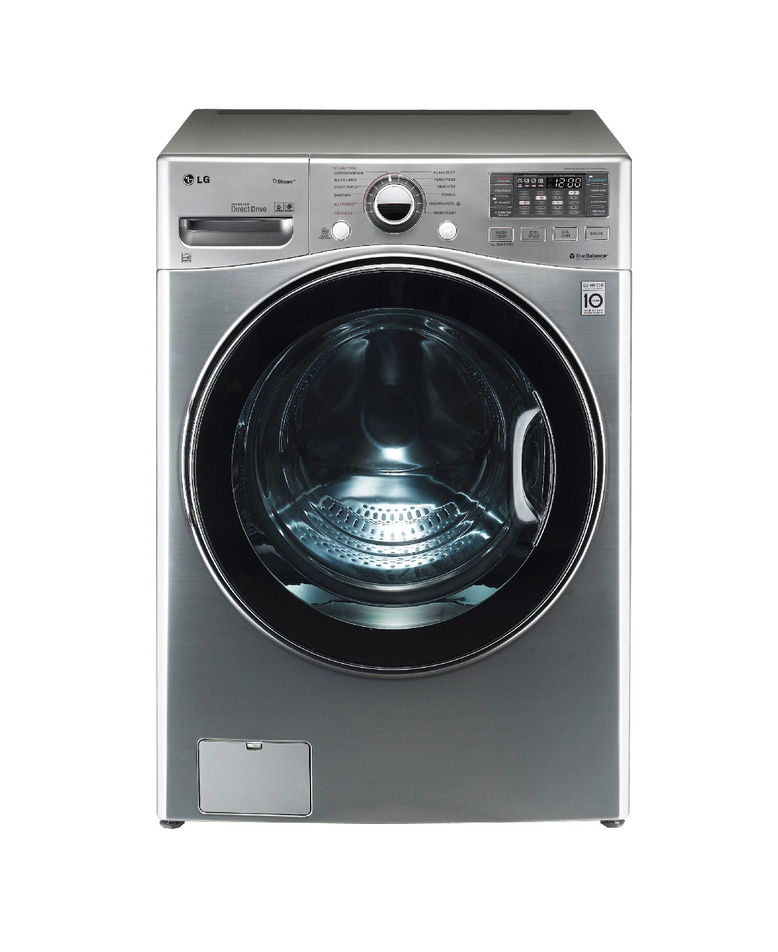 LG 4.0 cu. ft. Ultra-Large-Capacity Steam Front-Load Washer - Graphite Steel