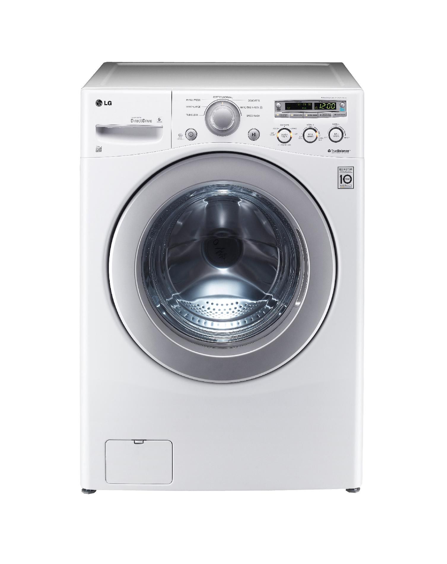 LG 3.6 cu. ft. Large Capacity Front-Load Washer - White Less than 4 cu. ft.
