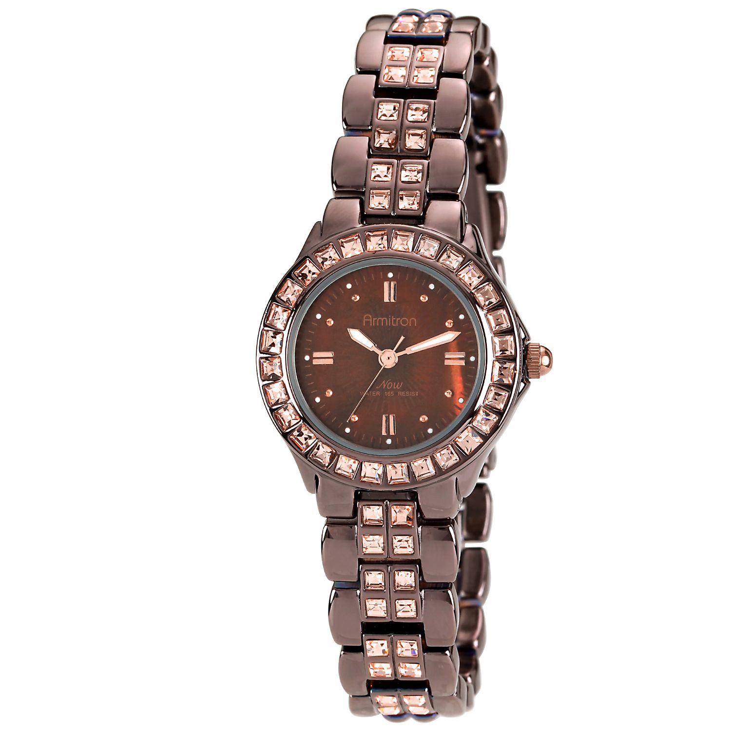 Armitron&nbsp; Ladies Plated Rose Gold Tone Watch