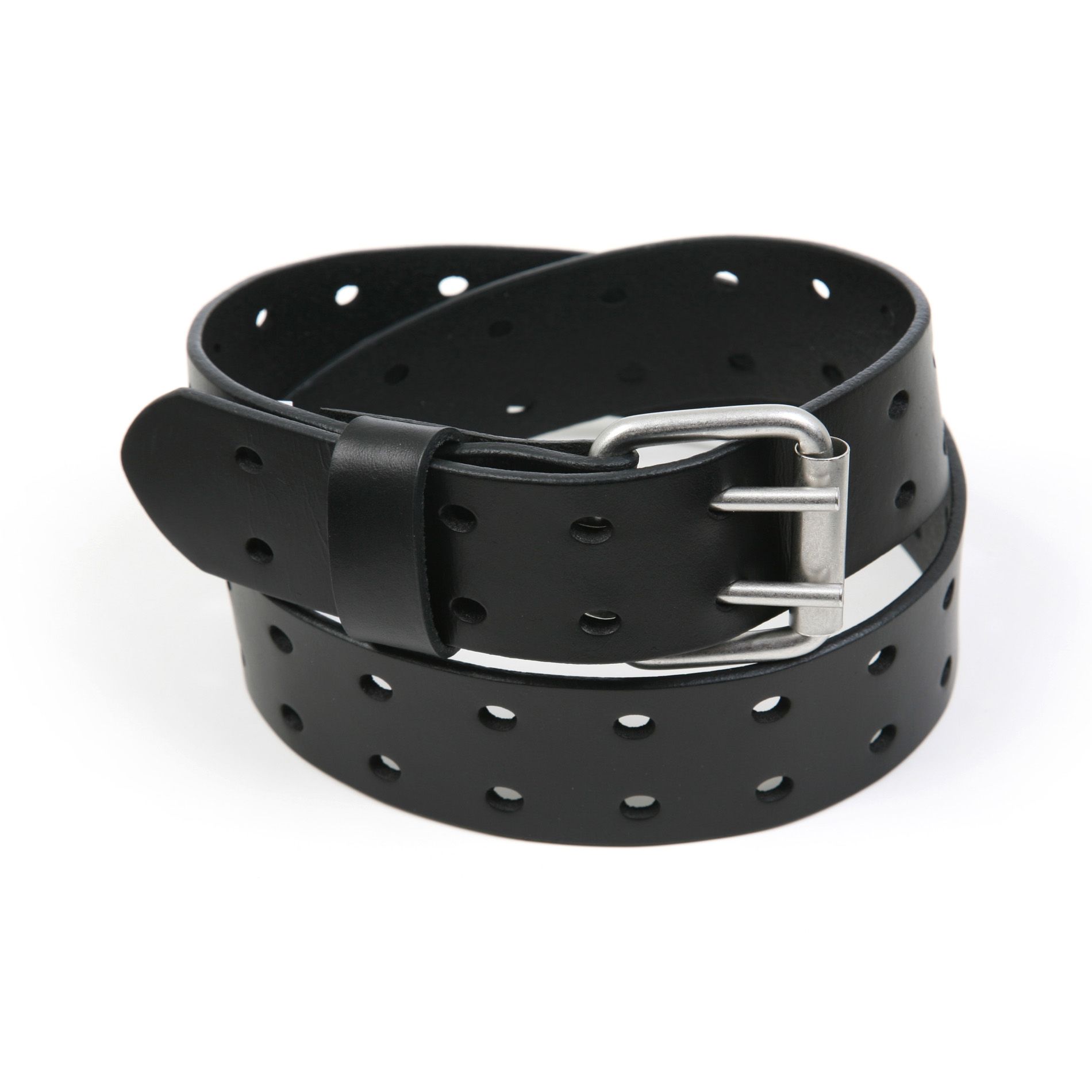 Wrangler Men's Double Perforated Leather Belt - Black at Kmart.com