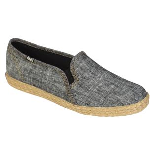 Keds Women's Casual Athletic Shoe Champion Jute SlipOn Black