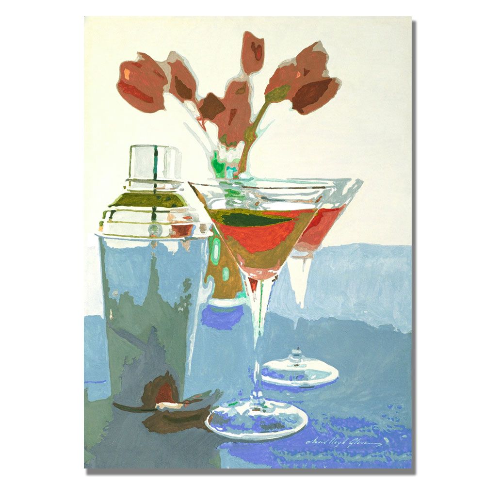 Trademark Art Tulips and Martinis Canvas Wall Art by David Lloyd Glover