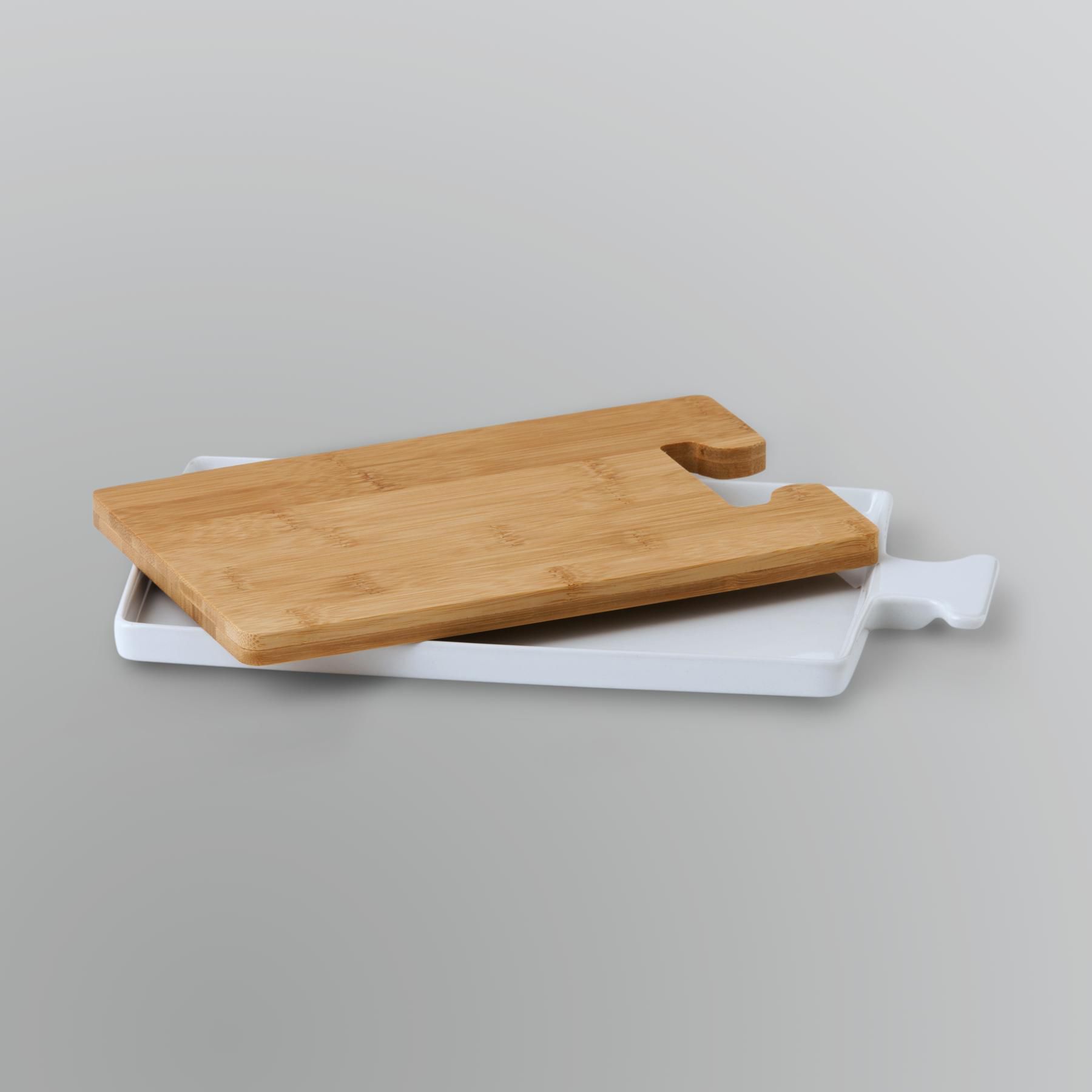 Sandra by Sandra Lee Porcelain Server and Bamboo Cutting Board Set at Kmart.com
