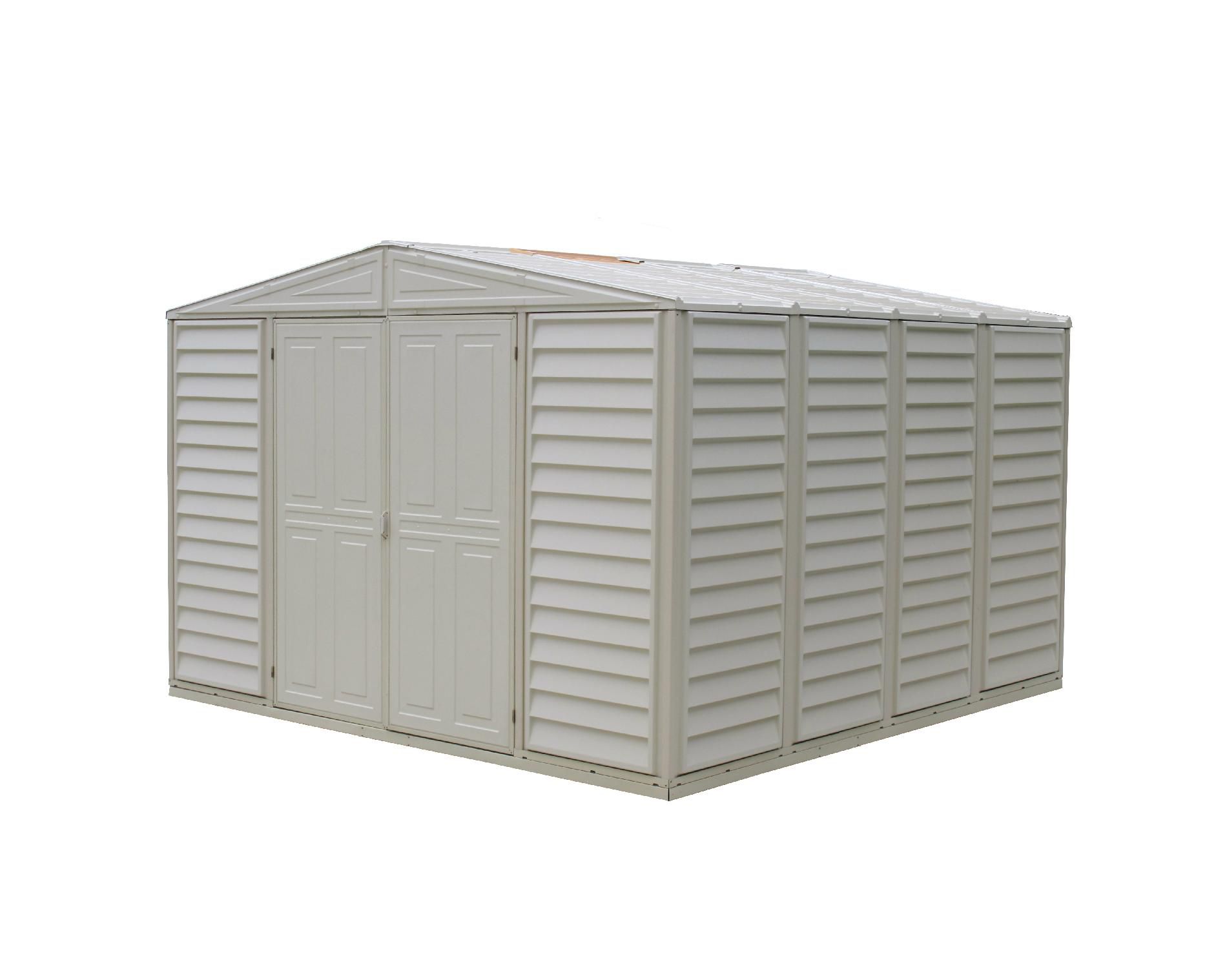 UPC 638801004110 product image for 10' x 10' vinyl fire retardant shed with a galvanized steel interior supporting  | upcitemdb.com