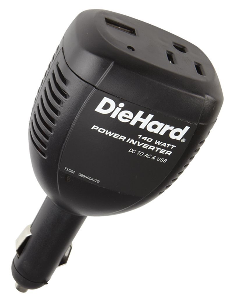 Sears deals on DieHard 140-Watt Power Inverter w/Built-in USB Port 71522