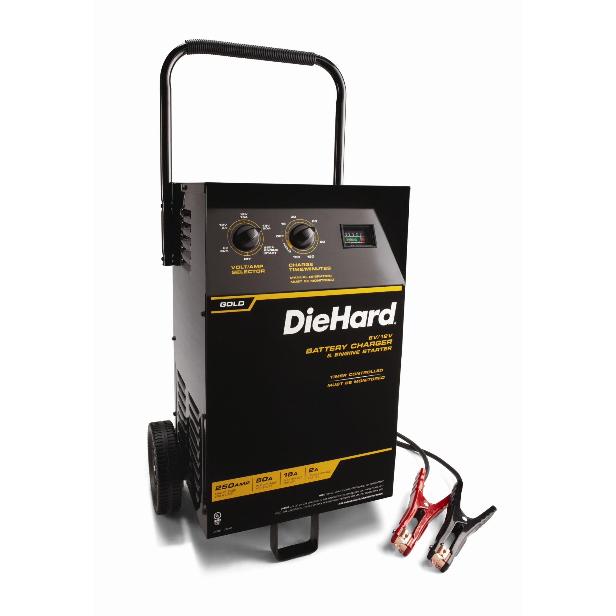 Diehard Gold Wheeled 6V/12V Battery Charger Charge Up with Sears