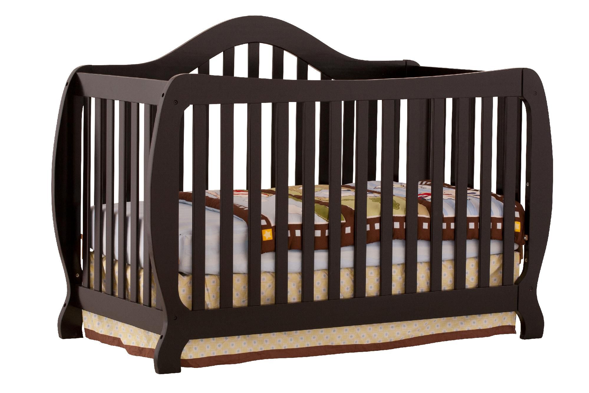 Stork Craft Monza I Fixed Side Convertible Crib - Black at Kmart.com