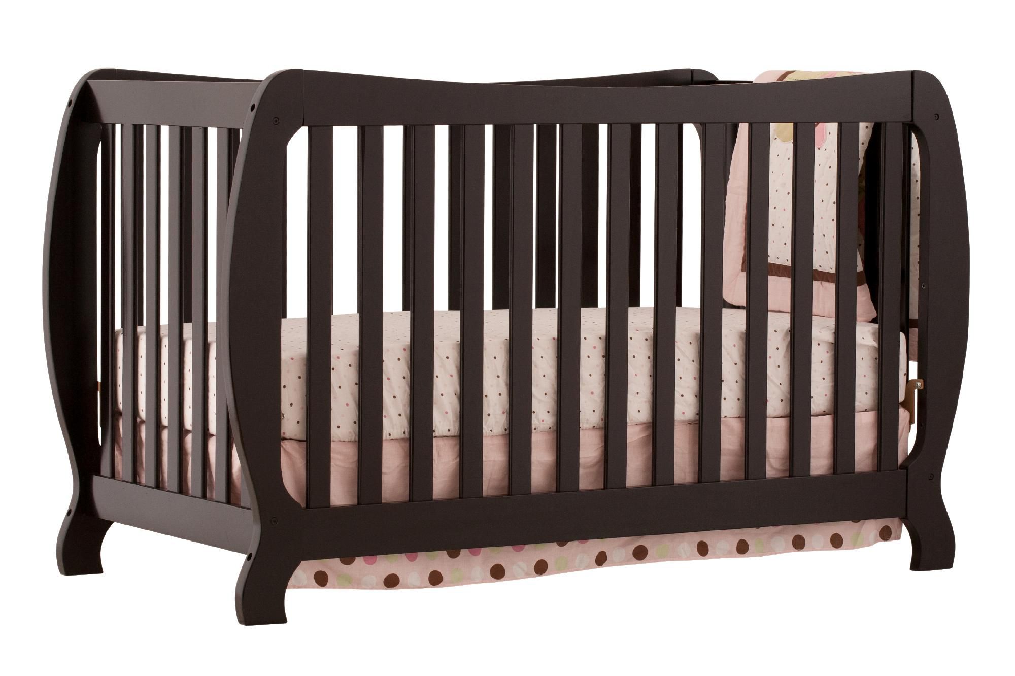 Stork Craft Monza II Fixed Side Convertible Crib  - Black at Kmart.com