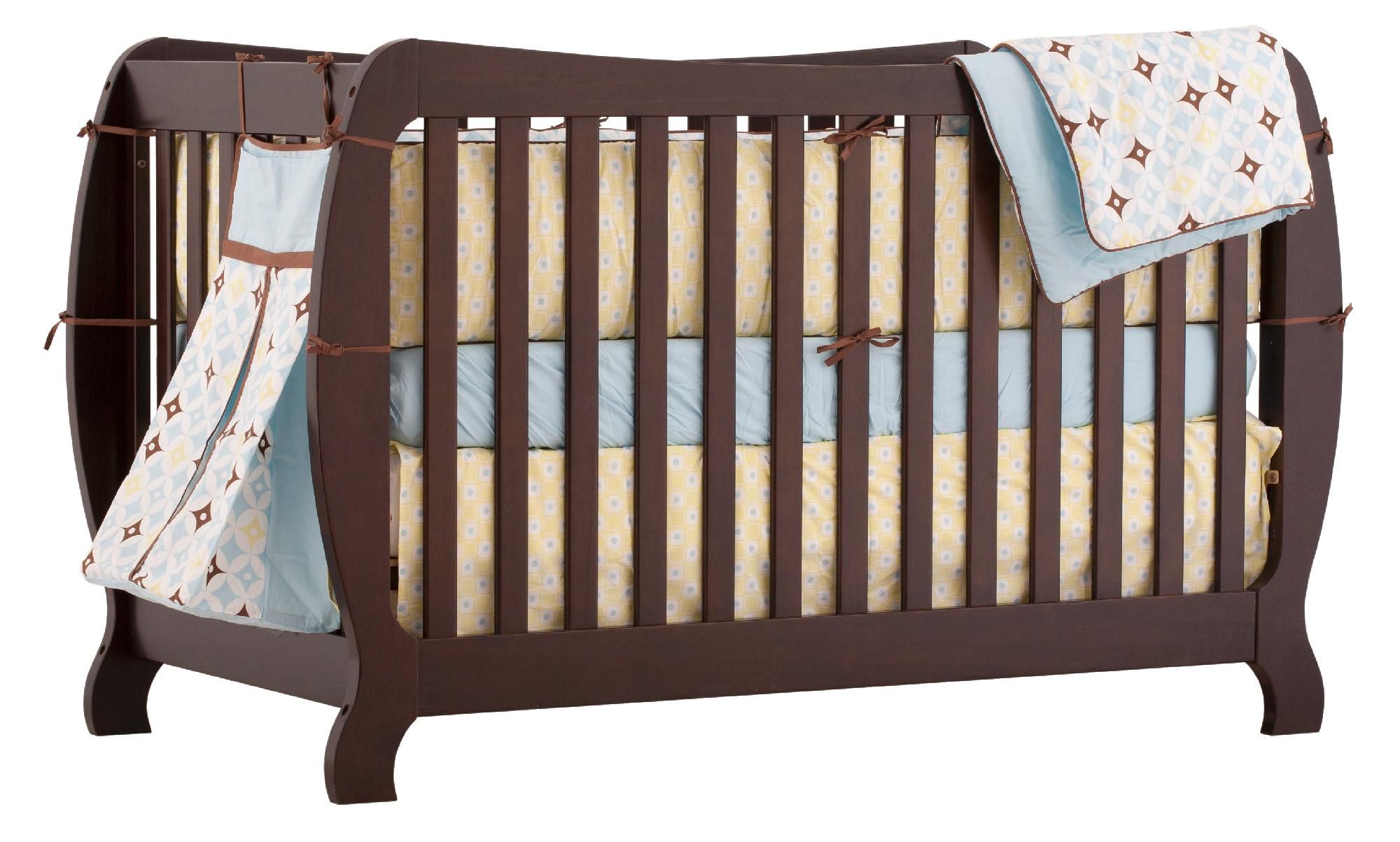 Monza II Fixed Side Convertible Crib Espresso