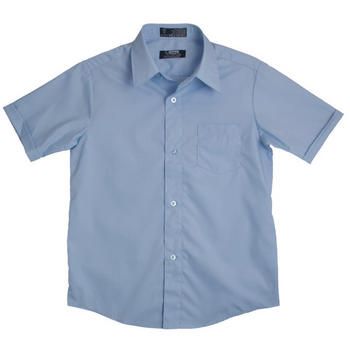 Boys 4-20 Short Sleeve Dress Shirt with Expandable Collar
