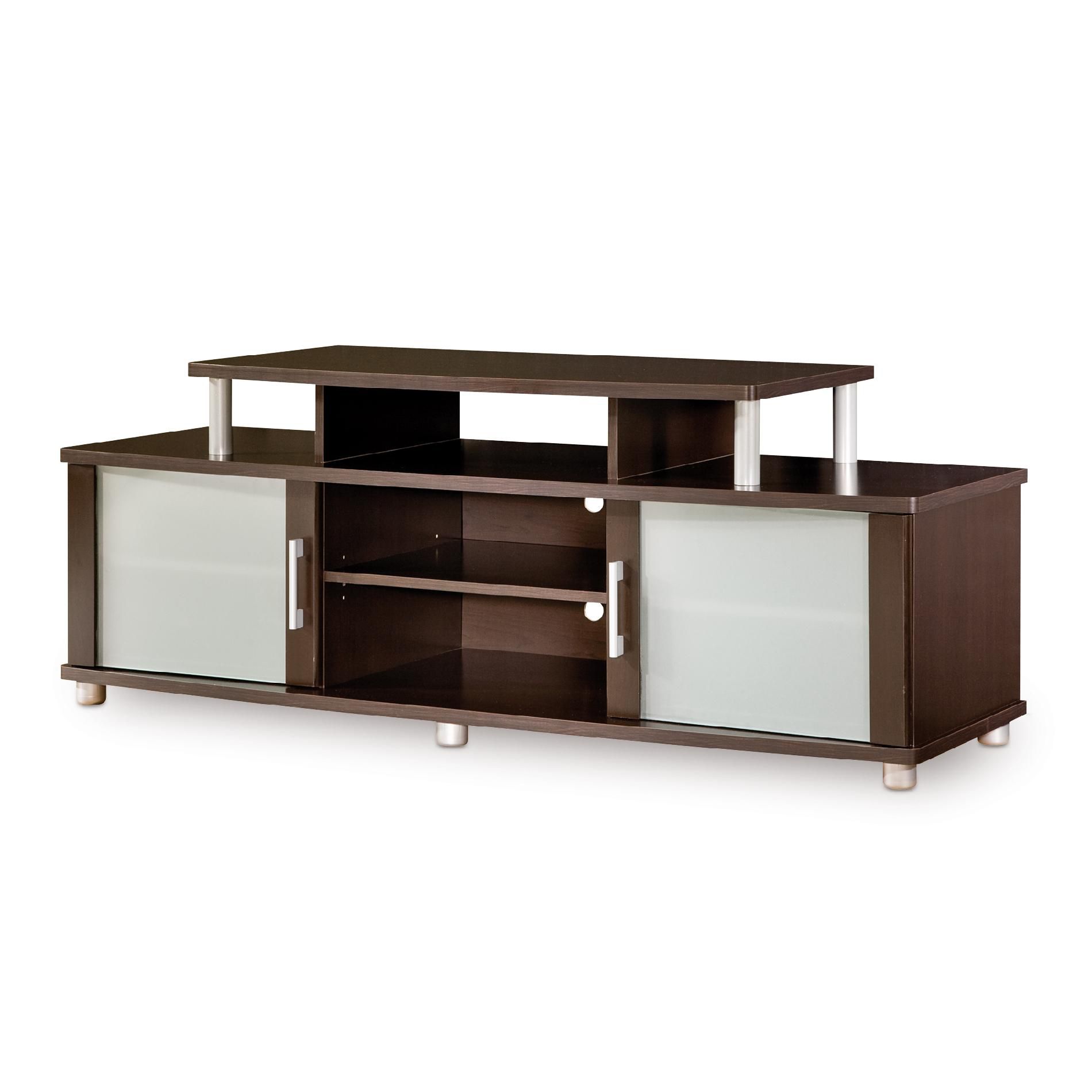 Contemporary Tempered Glass Tv Stand  Sears.com