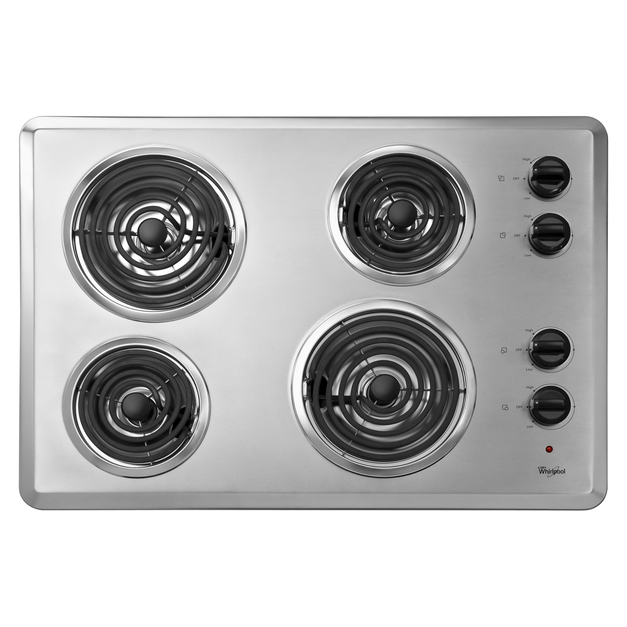 Whirlpool 30" Electric Cooktop with Dishwasher-Safe Knobs - Chrome at Kmart.com