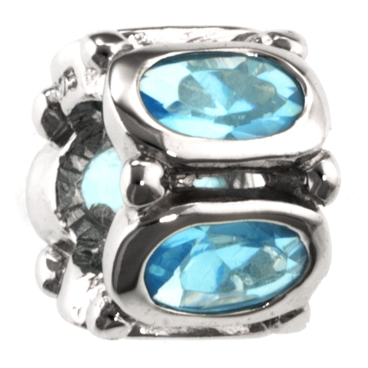 Tradition Charms Sterling Silver Blue Cubic Zirconia Charm at Kmart.com