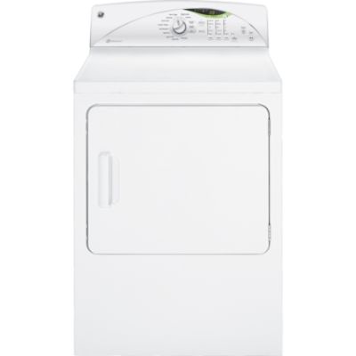 GE 7.0 cu. ft. Electric Dryer - White 7.0 cu. ft. and greater