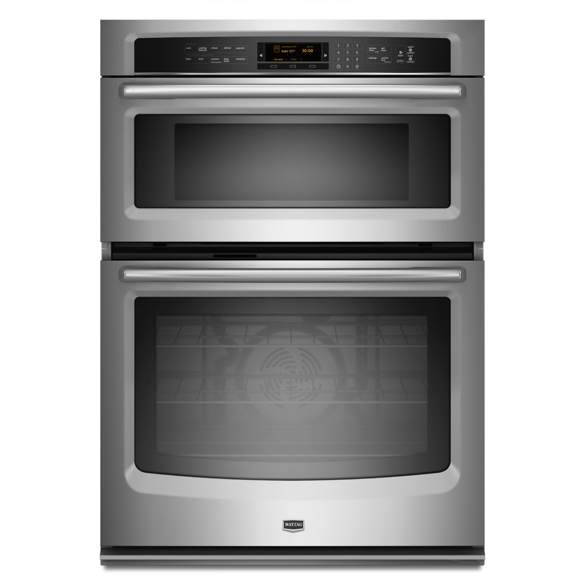 Maytag 30 in. Electric Combination Wall Oven and Microwave-Stainless Steel