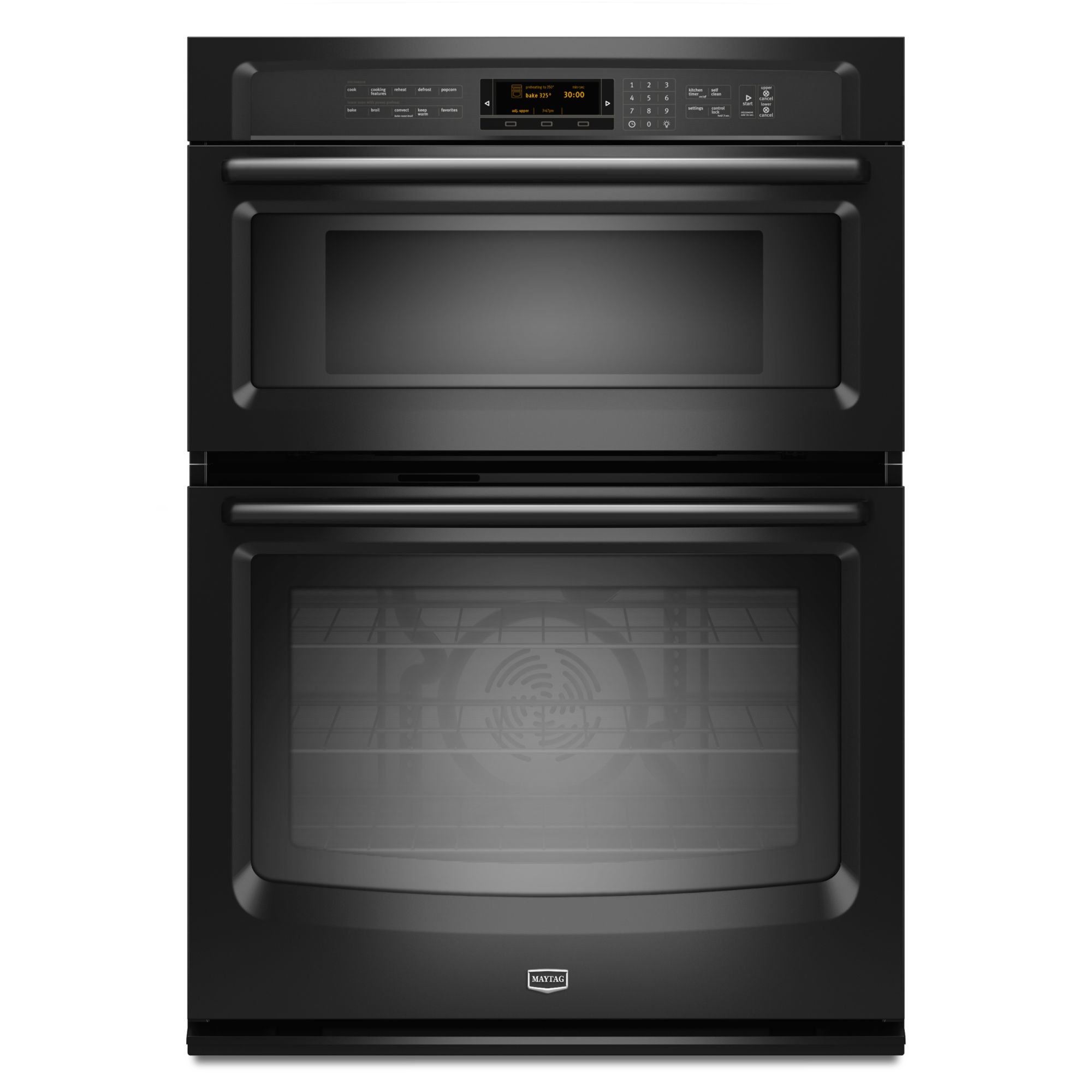 Maytag 30 in. Electric Combination Wall Oven and Microwave - Black