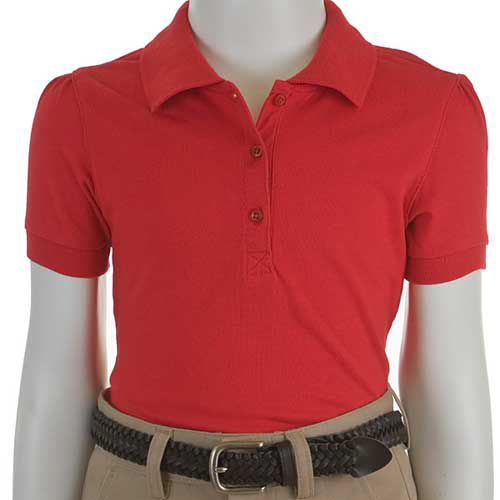 @ School by French Toast (Size 4-6X) Girl's Short Sleeve Skinny Placket Fitted Polo at Kmart.com