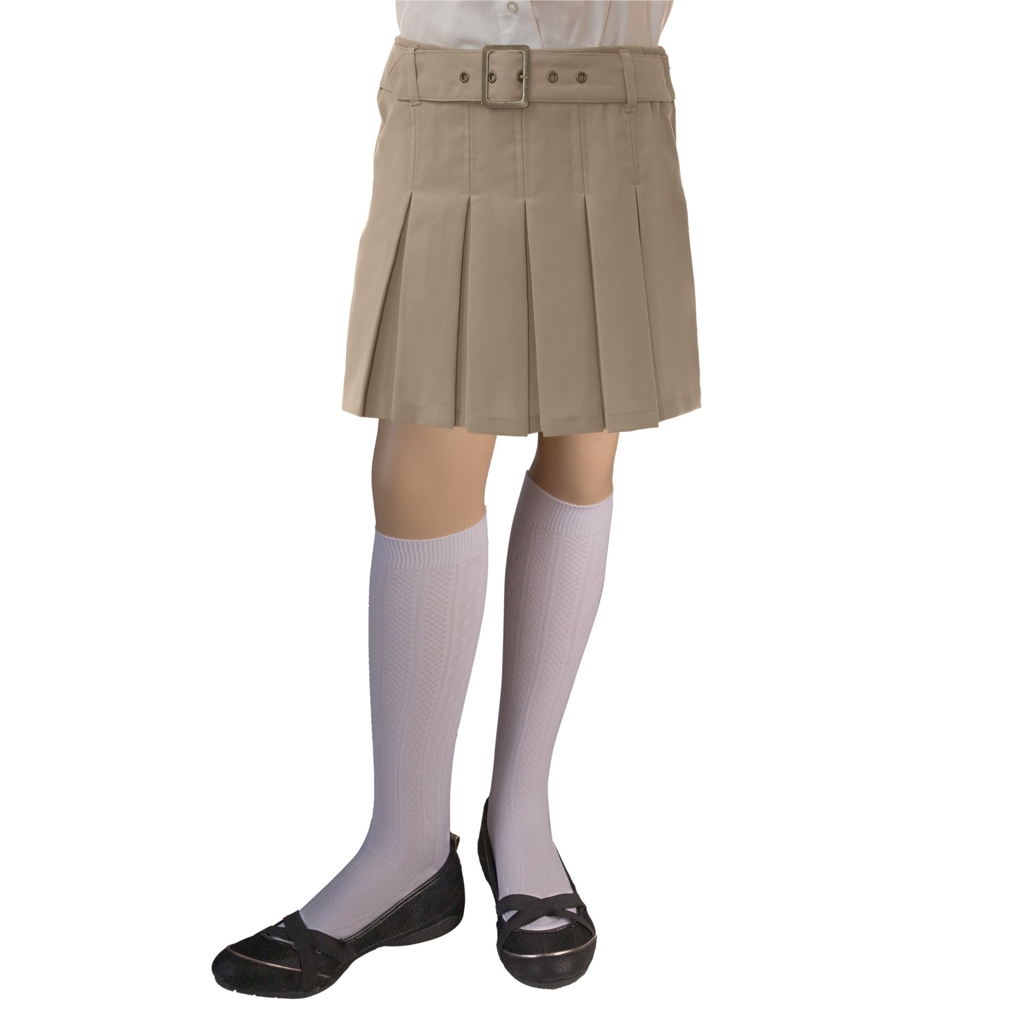 @ School by French Toast (Size 4-6X) Pleated Scooter with Square Buckle Belt at Kmart.com