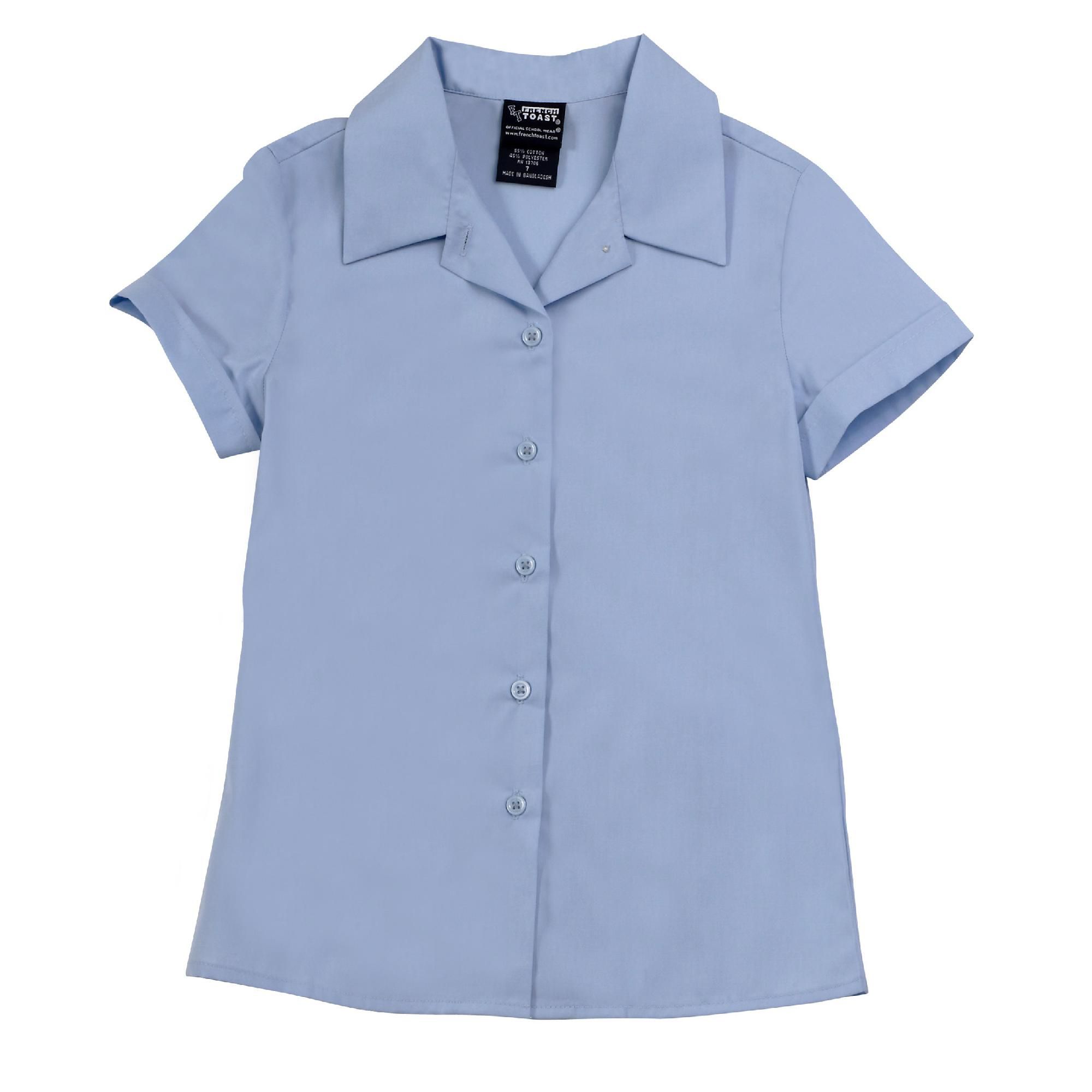 @ School by French Toast (Size 7-20) Short-Sleeve Pointy Collar Blouse (Feminine Fit) at Kmart.com