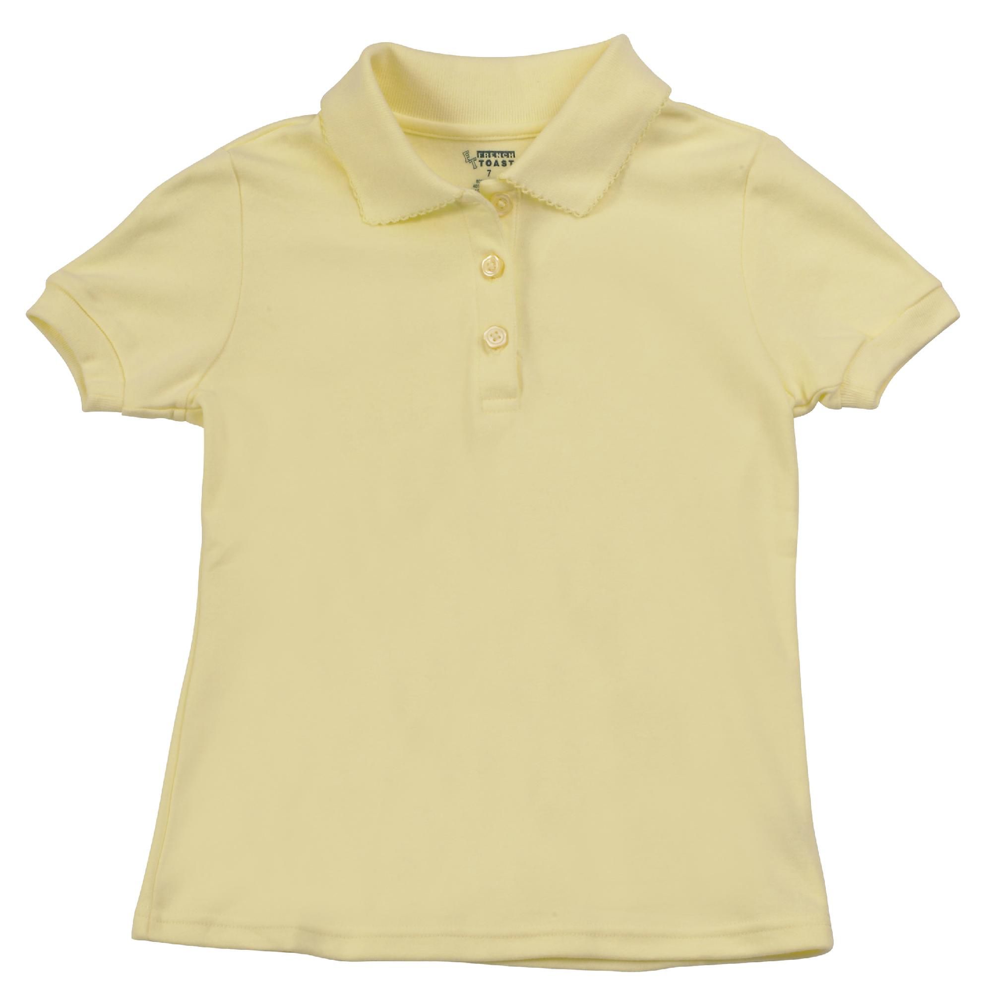 Toddler Short Sleeve Interlock Polo With Picot Collar