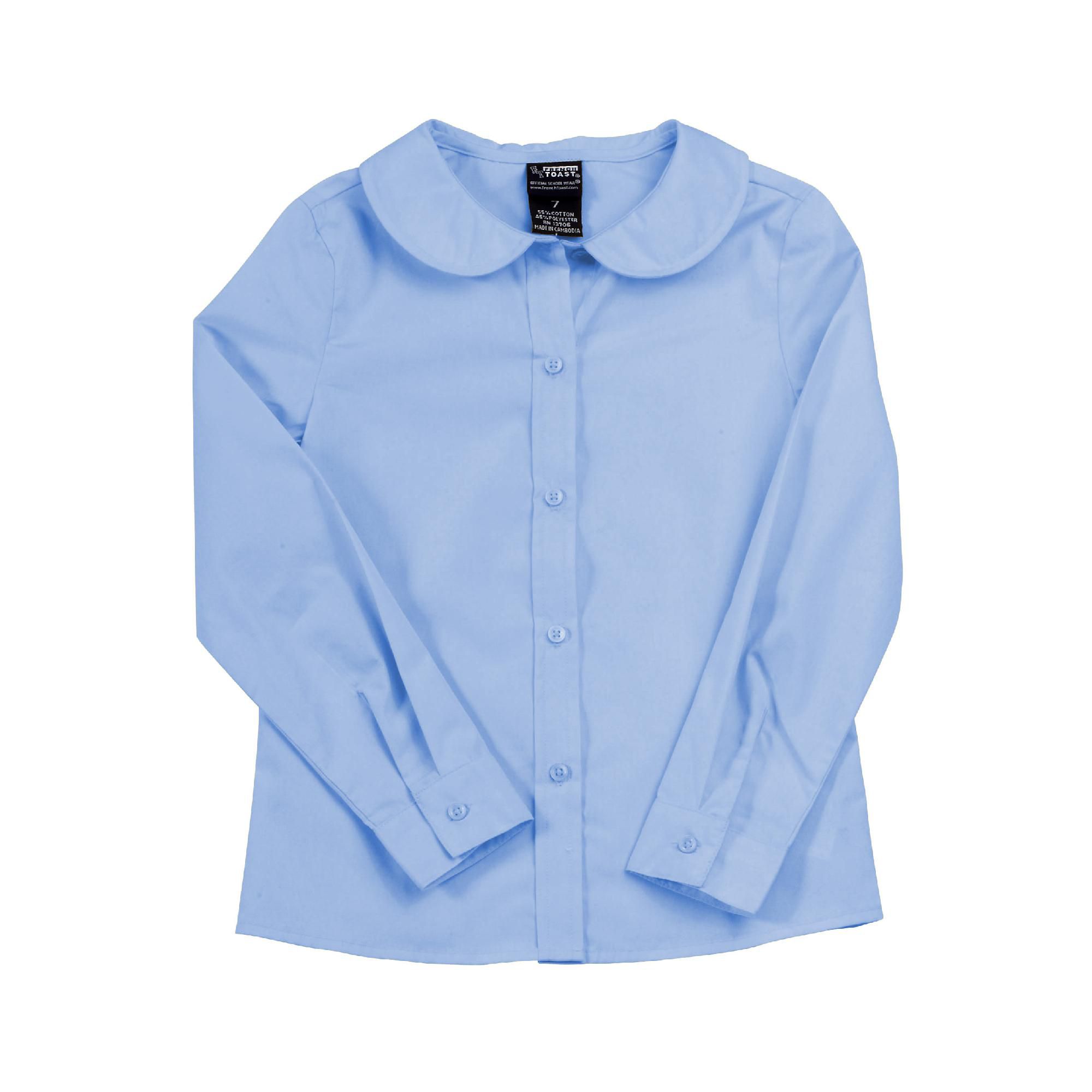 @ School by French Toast (Size 7-14) Long Sleeve Peter-Pan Blouse (Feminine Fit) at Kmart.com