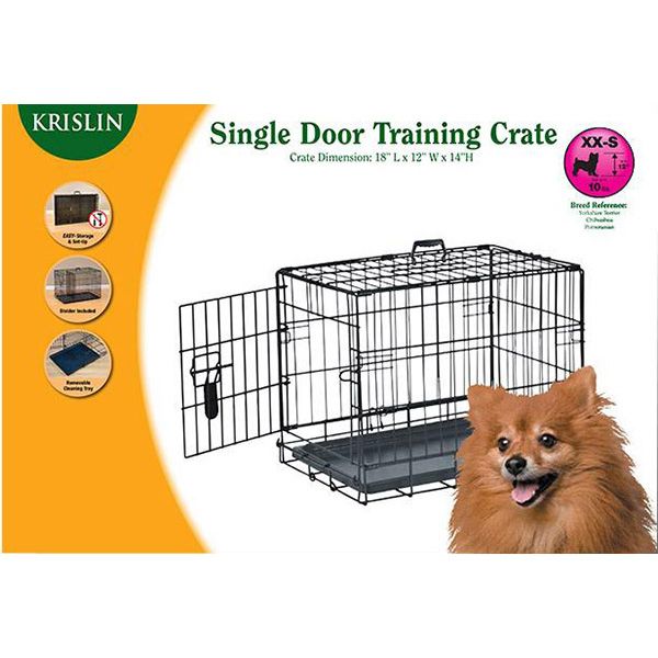 Krislin Single Door Dog Crate, 42 inch - Pet Supplies - Dog Supplies ...