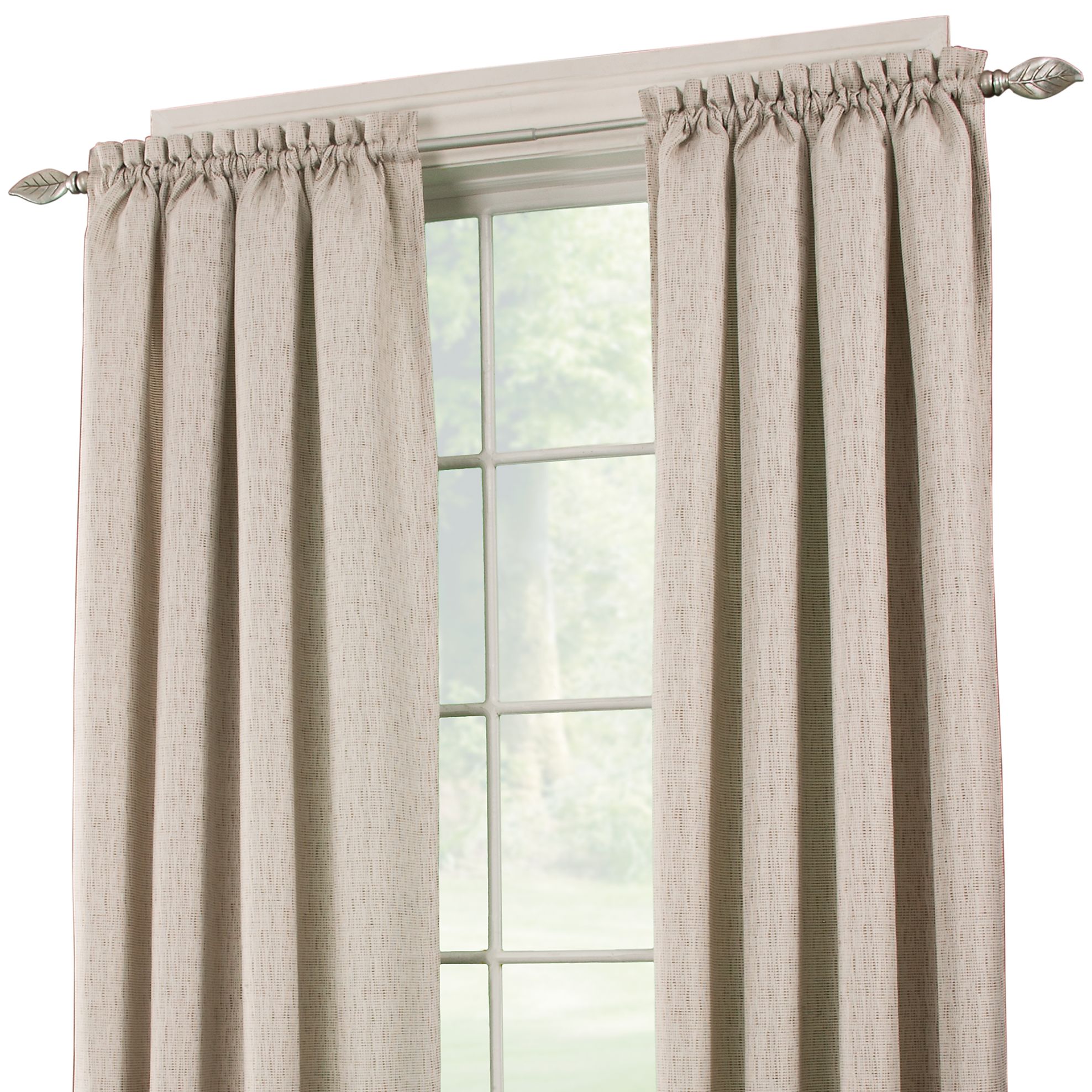 Essential Home Jacquard Textured Panel - Ivory at Kmart.com