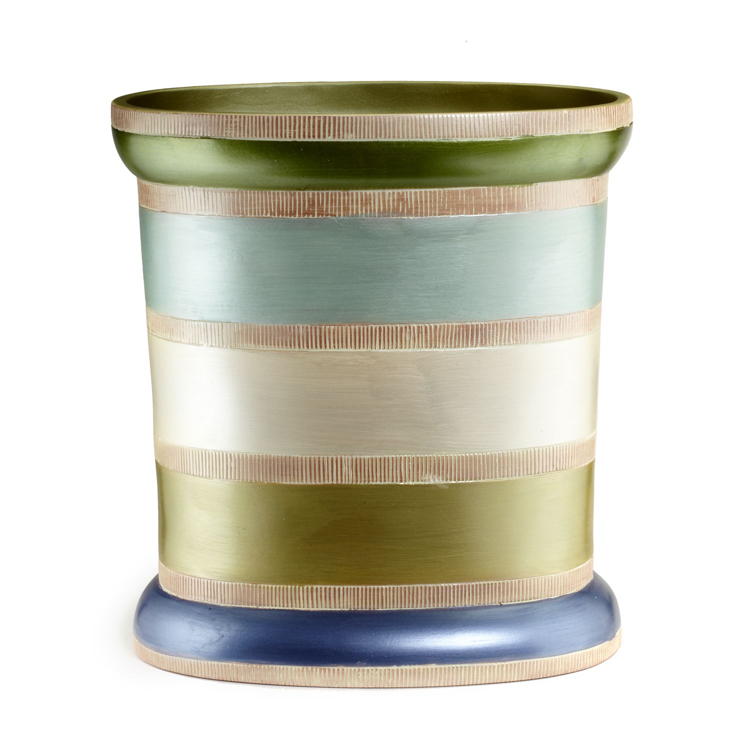 PB Home Contempo 'Blue' Towel Set - 3 Pc. Wastebasket