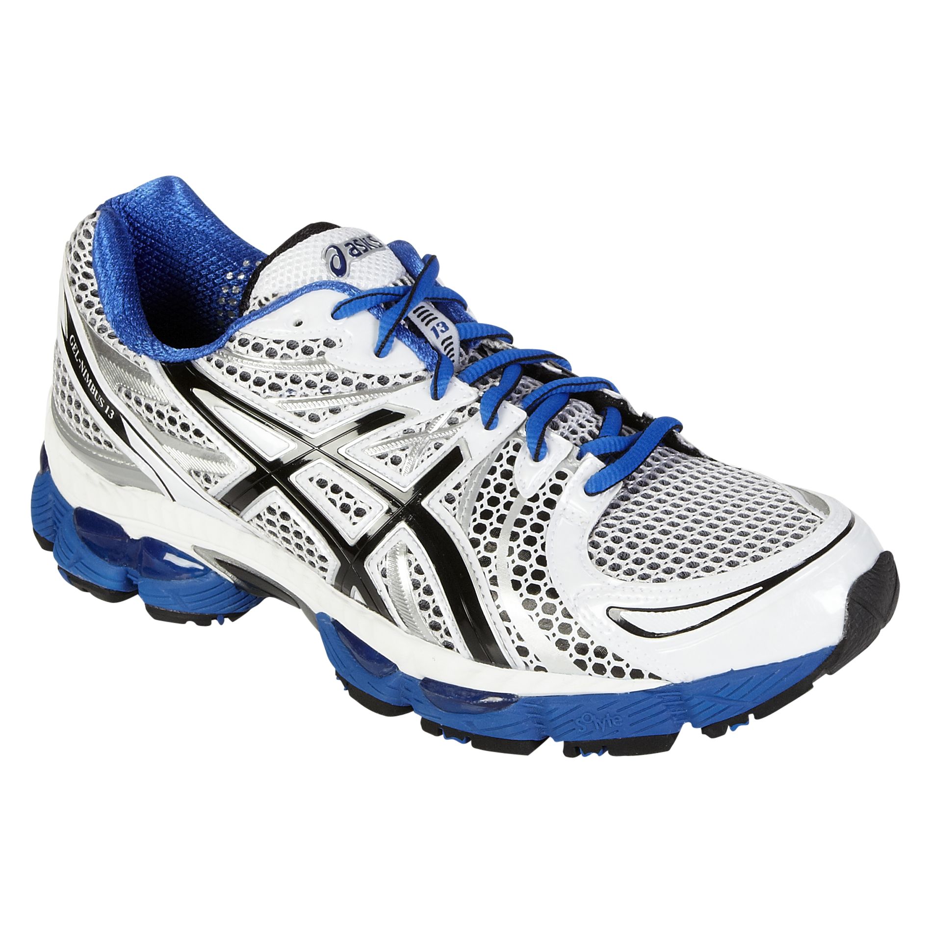 Asics Men's GEL-Nimbus Running Athletic Shoe - Grey/White/Blue at Sears.com