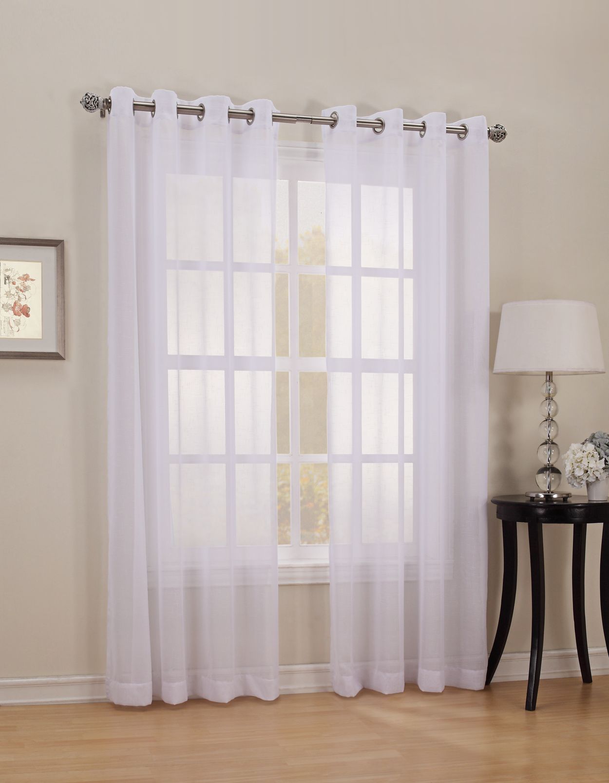 Jaclyn Smith Celeste Panel - White at Kmart.com