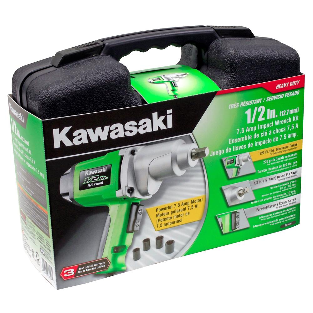 Kawasaki&trade; 1/2" 7.5A Impact Wrench