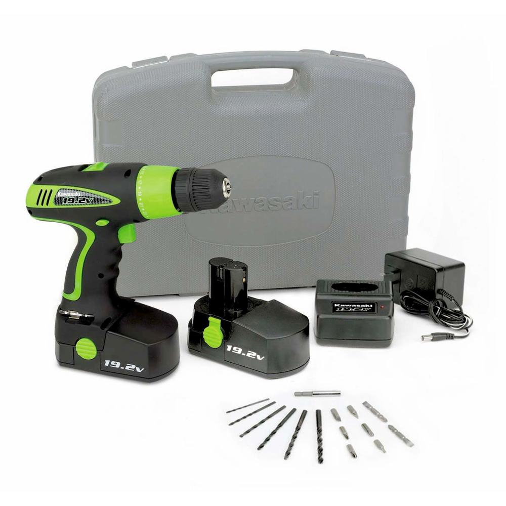 19.2V 2 Speed Cordless Drill with 2 Batteries