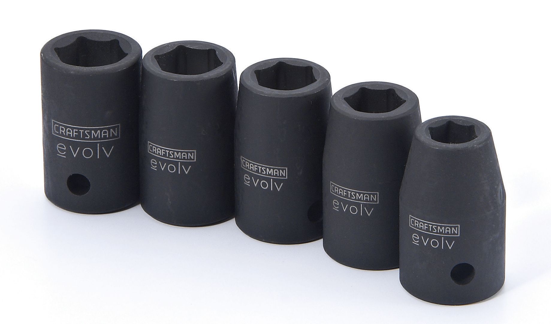 Craftsman Evolv 16900 1/2Inch Drive, 5pc. Impact Socket Set, Inch