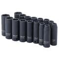 1/2-Inch Drive, 16-pc. Deep Impact Socket Set, Inch/Metric