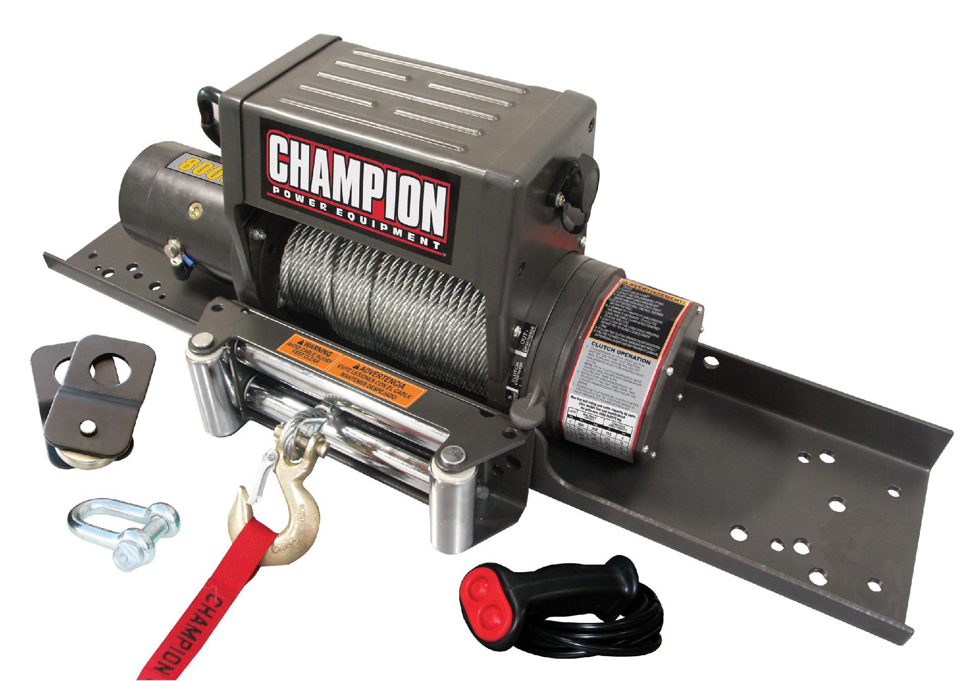 Champion Power Equipment 18001 Champion 8,000 lb. Truck/ Jeep Winch Kit with Universal Mount at Sears.com